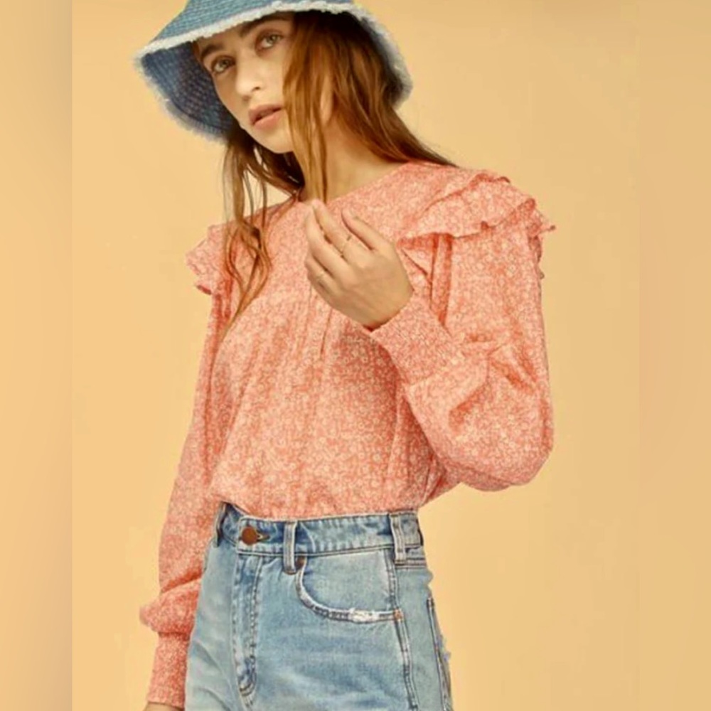🌸 Billabong X Wrangler floral print blouse Top